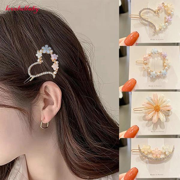 Kẹp tóc đính đá phong cách Hàn Quốc