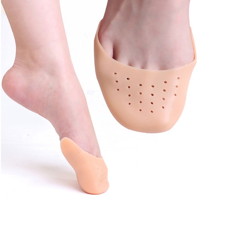 Hàng Có Sẵn Giao Hàng Ngay Lập Phương#Đệm Silicone Bọc Đầu Ngón Chân Giảm Áp Lực Khi Đi Giày Cao Gót 8 / 6yy