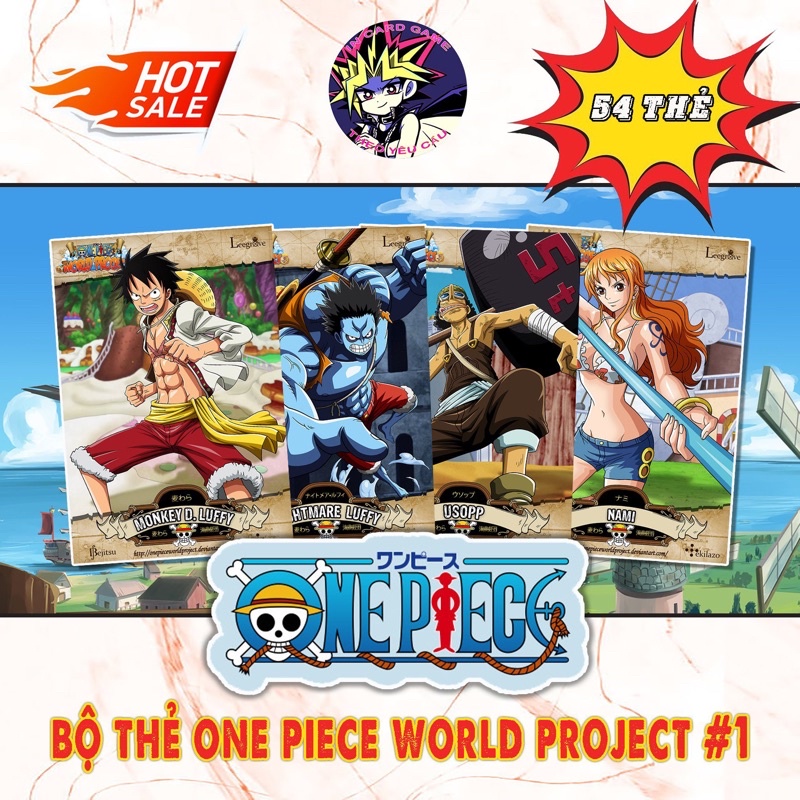 Bộ Thẻ Sưu Tầm One Piece World Project 54 Thẻ #1.