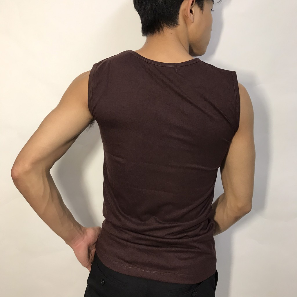 Áo ba lỗ sát nách nam KING ôm body thấm hút mồ hôi cotton xịn co giãn tốt ( U08 )