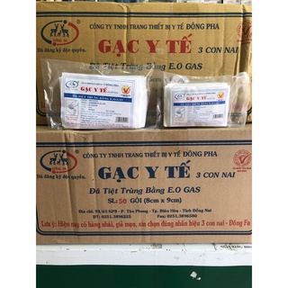 ❤️(Gói 10 miếng) Gạc y tế tiệt trùng Đông Pha 5x6cm/8x9cm GẠC Y TẾ TIỆT TRÙNG 5x6cm 8x9cm 5cm x 6cm 8cm x9cm ĐÔNG PHA FA