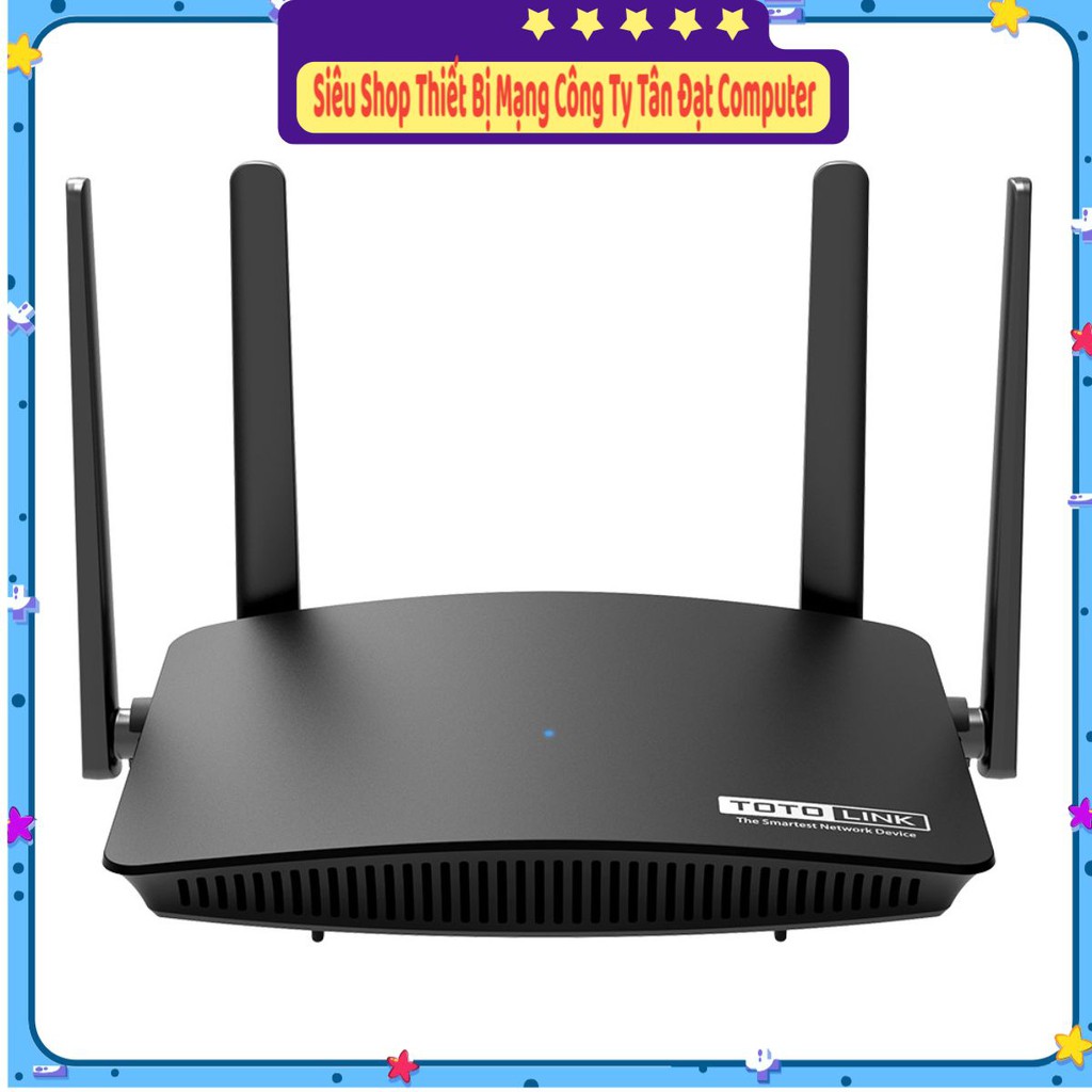 ( Siêu Rẻ )Bộ Phát Wifi Totolink A720R Chuẩn AC1200Mbps 4 Râu - Hàng Chính Hãng - Hàng Mới Năm 2021