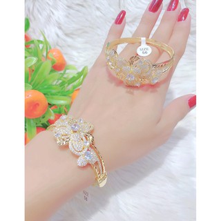 Vòng Tay Nữ Mạ Vàng 18K Đính Đá UH125R2310 - Bao đổi trả trong vòng 07 ngày - Hàng đẹp hơn trong hình