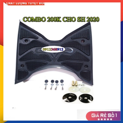 COMBO CHO SH 2012-2020 (GỒM THẢM CARBON ARTISTA CHÍNH HÃNG VÀ ĐÔI ỐC GƯƠNG)