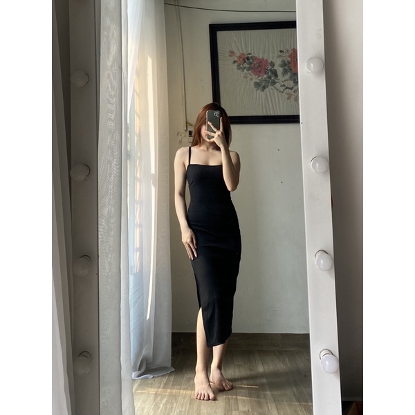 Đầm Body Hai Dây Đan Lưng Tôn Dáng -D05-
