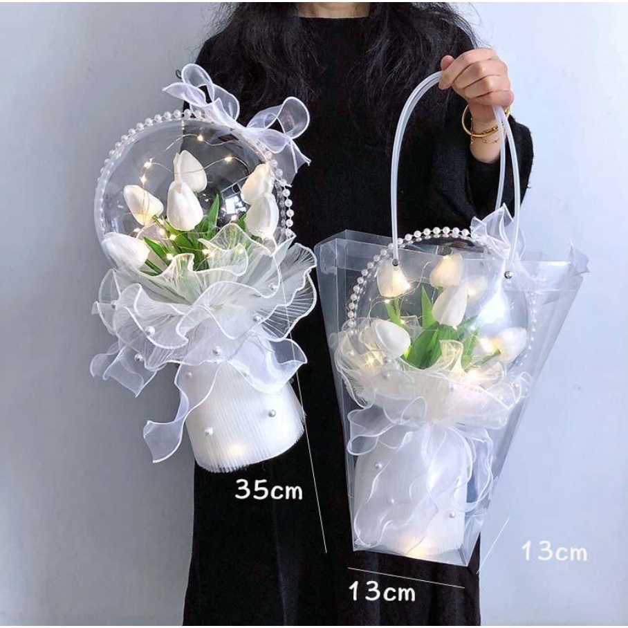 Sản Phẩm Hoàn Thiện Bó Hoa Tulip Làm Quà Tặng Sinh Nhật Bạn Gái / Bạn Gái / Ngày Valentine Bất Ngờ