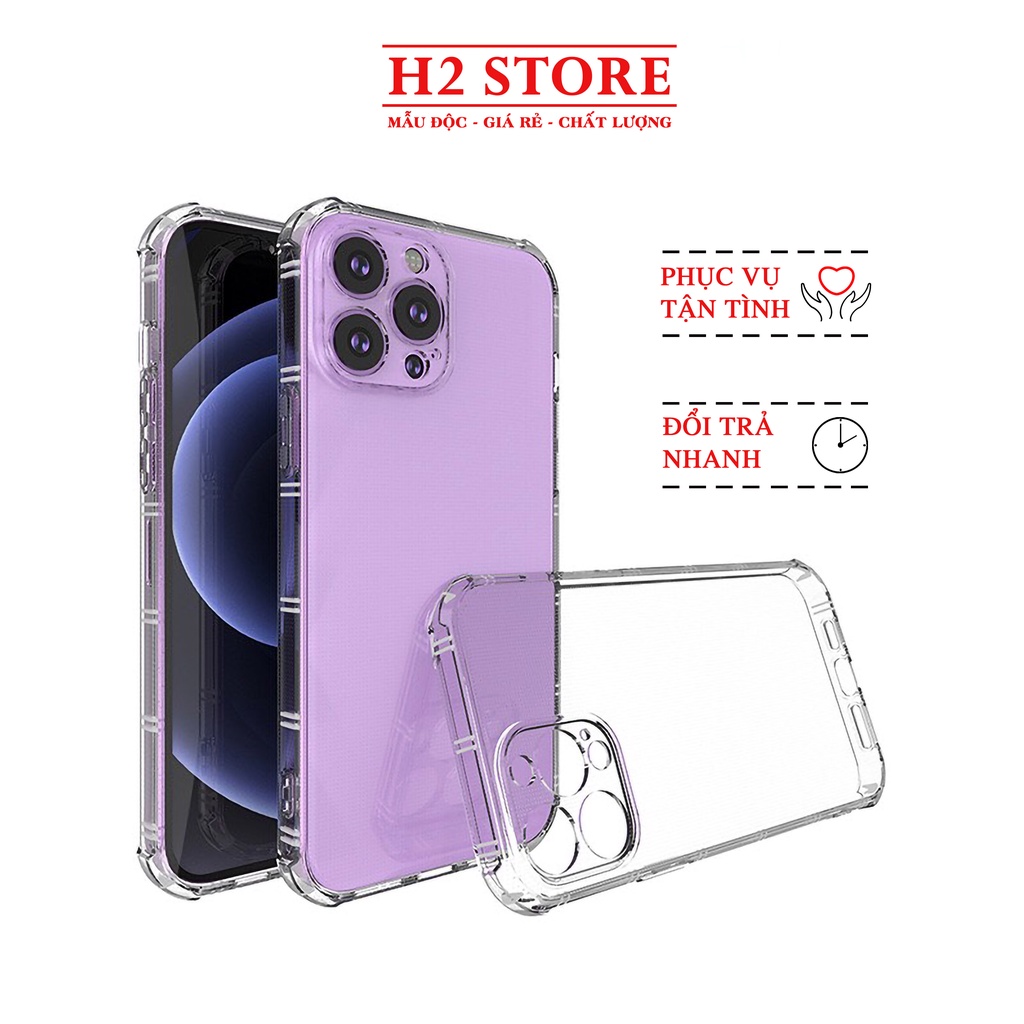 Ốp chống sốc iphone viền vuông bảo vệ camera trong suốt cho iphone 13 pro max 11 12 promax mini 6 6s 7 8 plus x xr xs