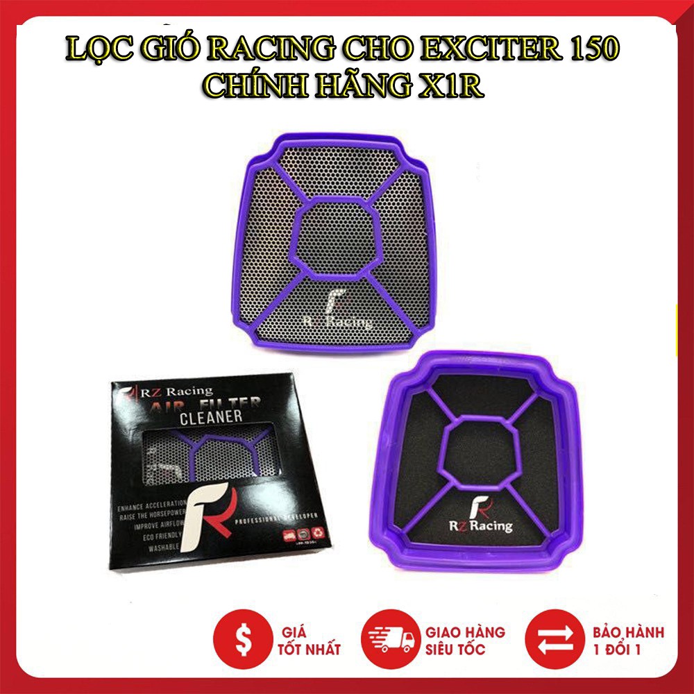 LỌC GIÓ RACING CHO EXCITER 150 CHÍNH HÃNG X1R