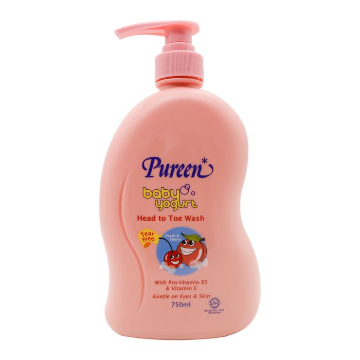 Tắm gội toàn thân cho trẻ sơ sinh Pureen 750ml