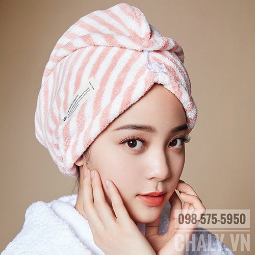 Khăn quấn làm khô tóc nhanh nội địa Nhật Bản