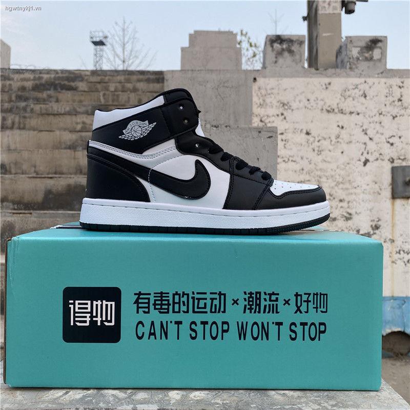 △AJ High Top Shoes Joe 1 Air Force One Basketball shoes New casual female student couple shoes aj1 high-top shoes