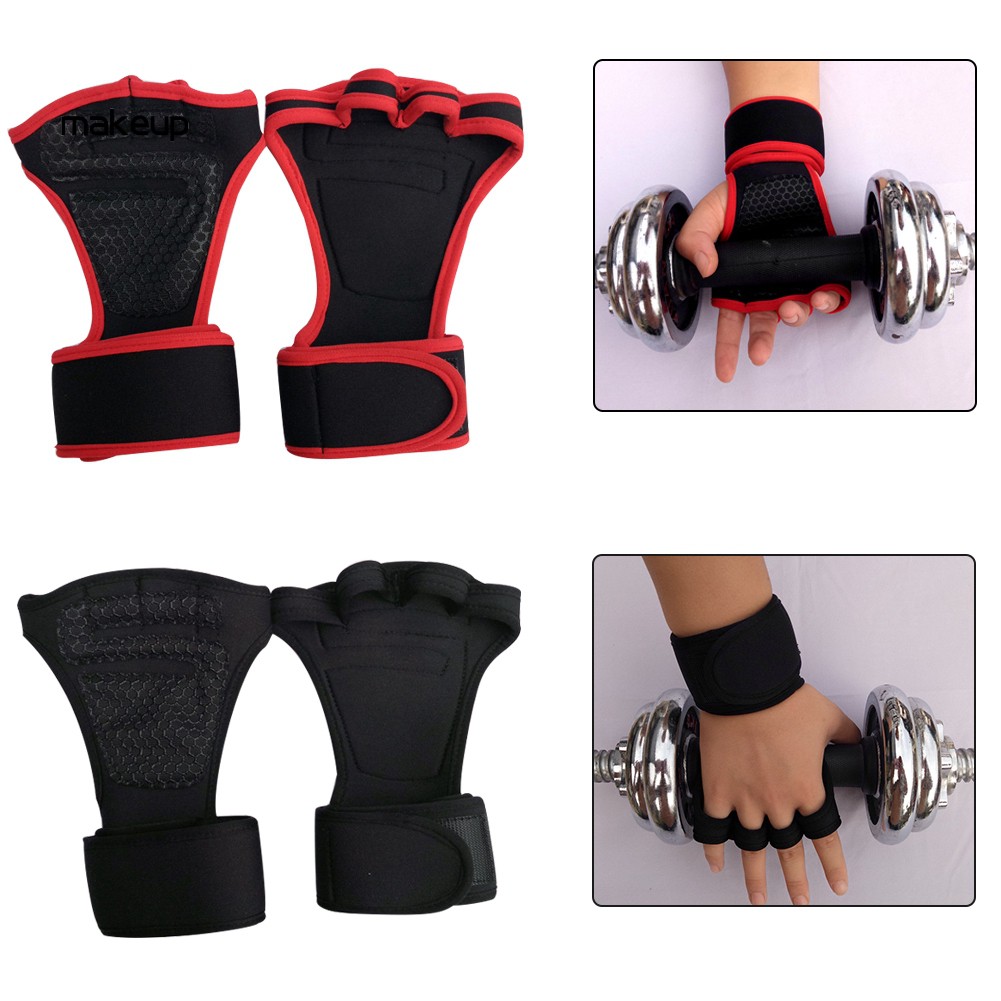 Găng tay hở ngón hỗ trợ tập gym chống trượt an toàn cho nam nữ