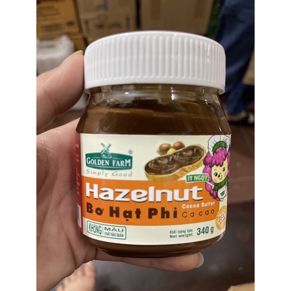 Bán sỉ Bơ hạt phỉ Golden Farm 170g, 340g