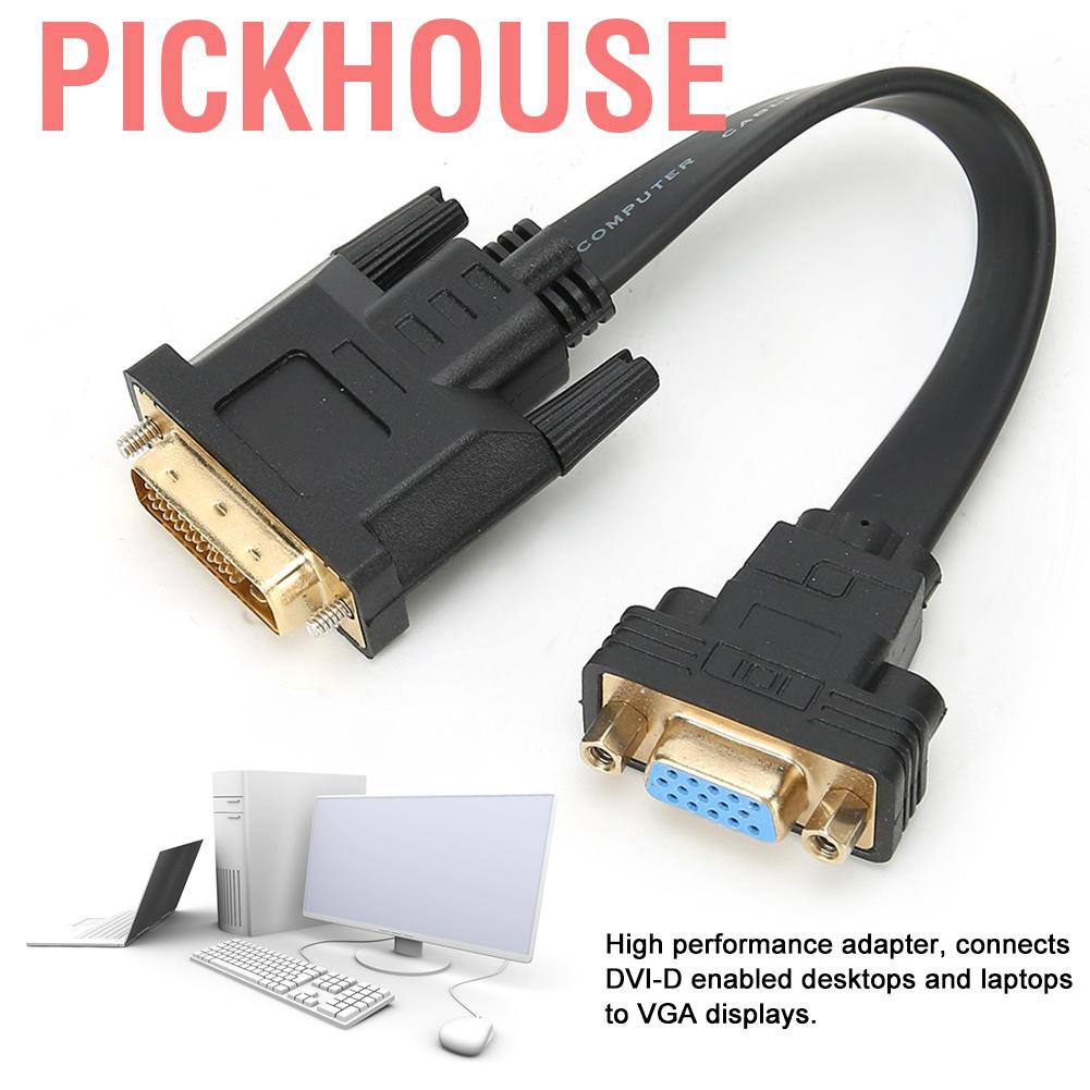 Bộ Chuyển Đổi Pickhouse Dvi D Dual Link 24 + 1 Male Sang Vga Female