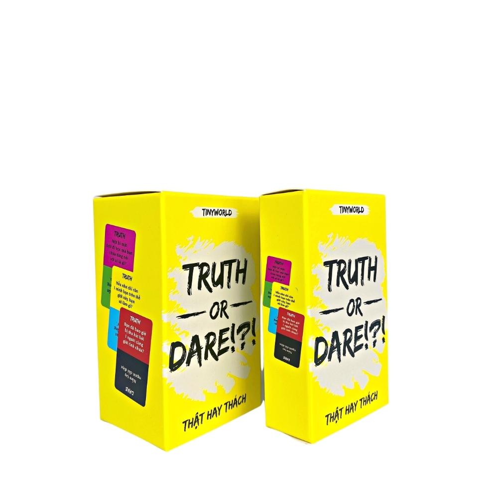 Bộ bài Truth or Dare Thách Hay Thật 120 Lá Cho Nhóm Bạn Tưng Bừng Trong Bữa Tiệc