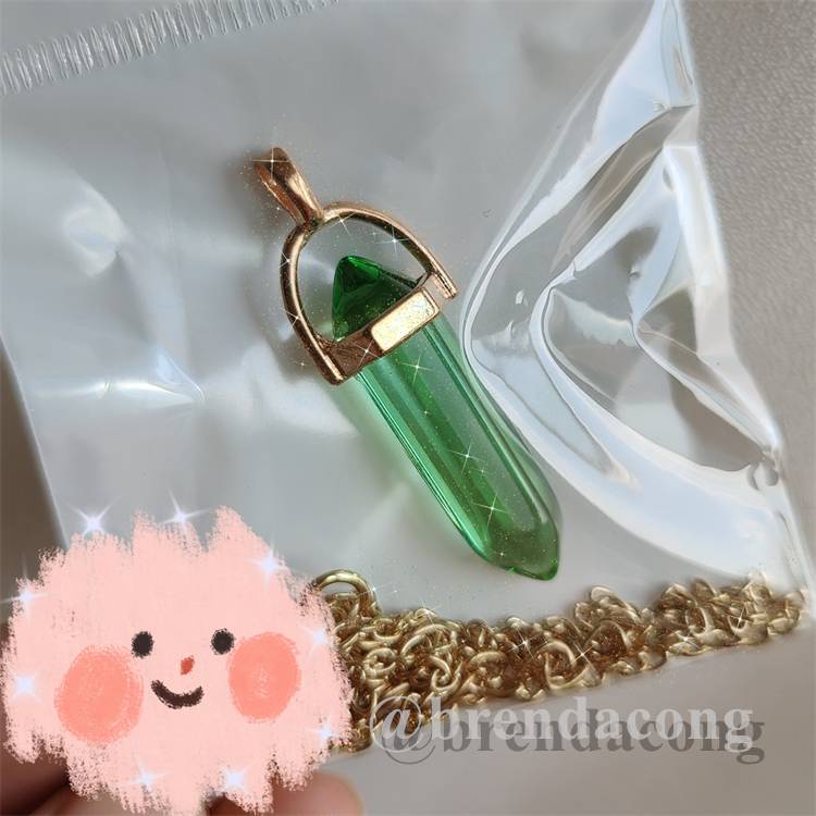 Vòng cổ Mặt Đá Thạch Anh Trong Suốt Thời Trang Cho Nữ