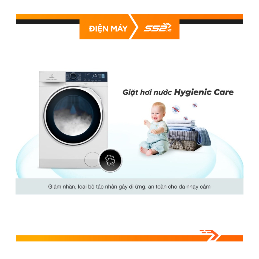 Máy giặt Electrolux Inverter 10 kg EWF1024P5WB - Hàng Chính Hãng