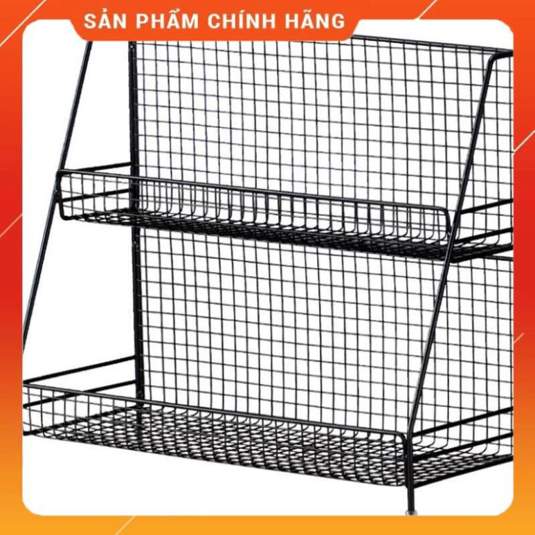 CHÍNH HÃNG -  Kệ inox 2 tầng để đồ đa năng ,kệ đựng gia vị trong tủ bếp, để đồ phòng tắm,để mỹ phẩm 2068