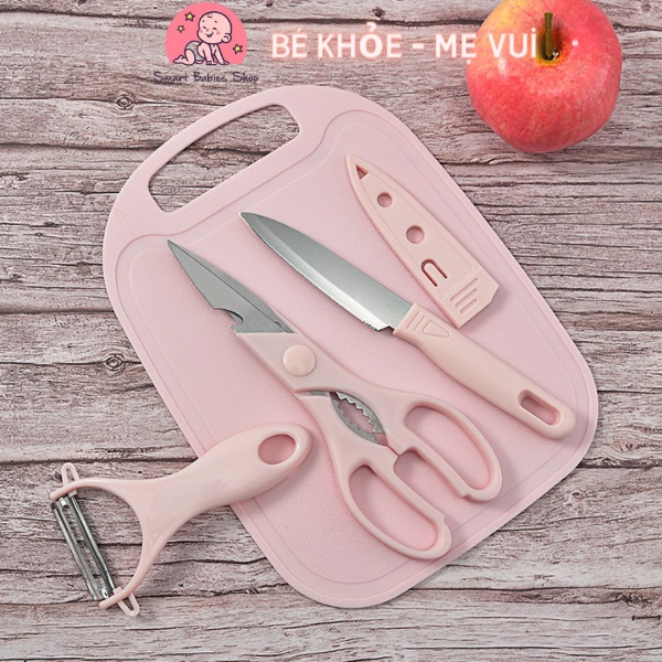 Bộ dao kéo chế biến thực phẩm cho bé