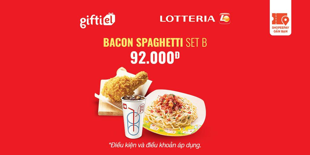 E-Voucher Lotteria Bacon Spaghetti Set B