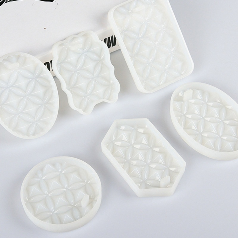 Sa Khuôn Nhựa Epoxy Hình Cỏ Bốn Lá Dùng Làm Mặt Dây Chuyền Diy