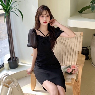 Đầm Màu Đen Thiết Kế Độc Đáo Thời Trang Mùa Hè Cho Nữ