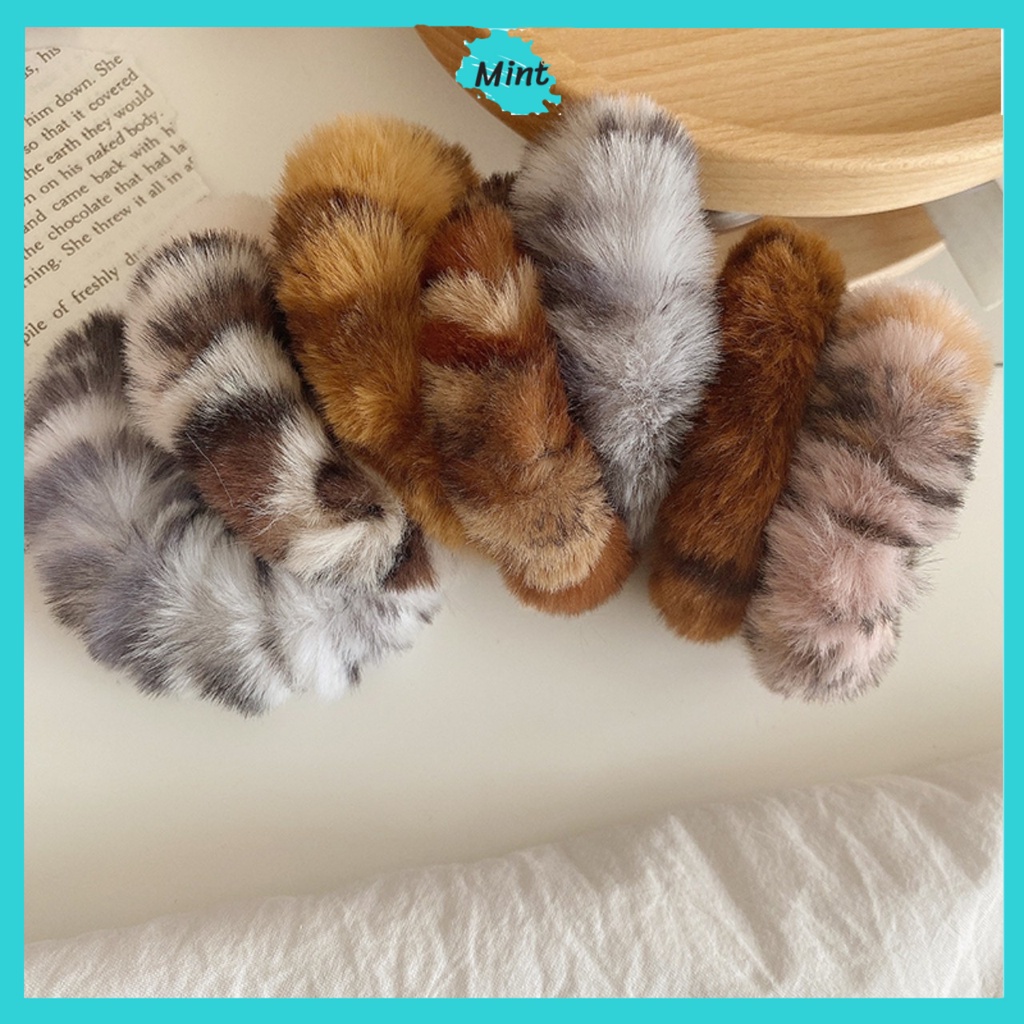 [Mã FAMARAL1 giảm 10K đơn 50K]Dây Buộc Tóc ❤️FREESHIP❤️ Dây Cột Tóc Lông Chồn Siêu Mềm Hoạ Tiết Da Báo Xinh Xắn