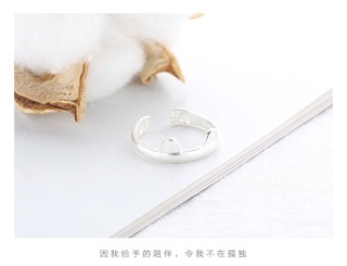 Nhẫn bạc 925 mèo cute