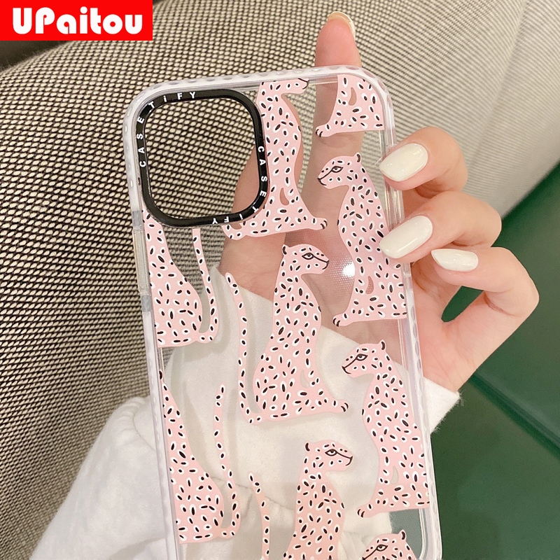 Ốp điện thoại TPU trong suốt họa tiết da báo màu hồng cho iPhone 12 Mini 12 11 Pro Max SE 2020 Xs Max XR 6s 8 7 Plus | BigBuy360 - bigbuy360.vn