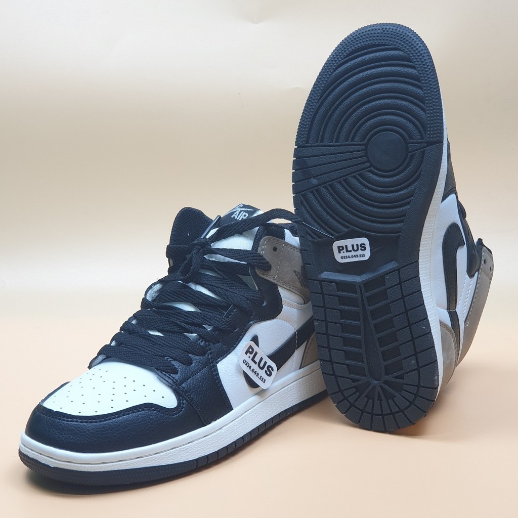 giầy thể thao sneaker nam nữ jordan cổ cao nâu trắng - thời trang plus - NJC8 | BigBuy360 - bigbuy360.vn