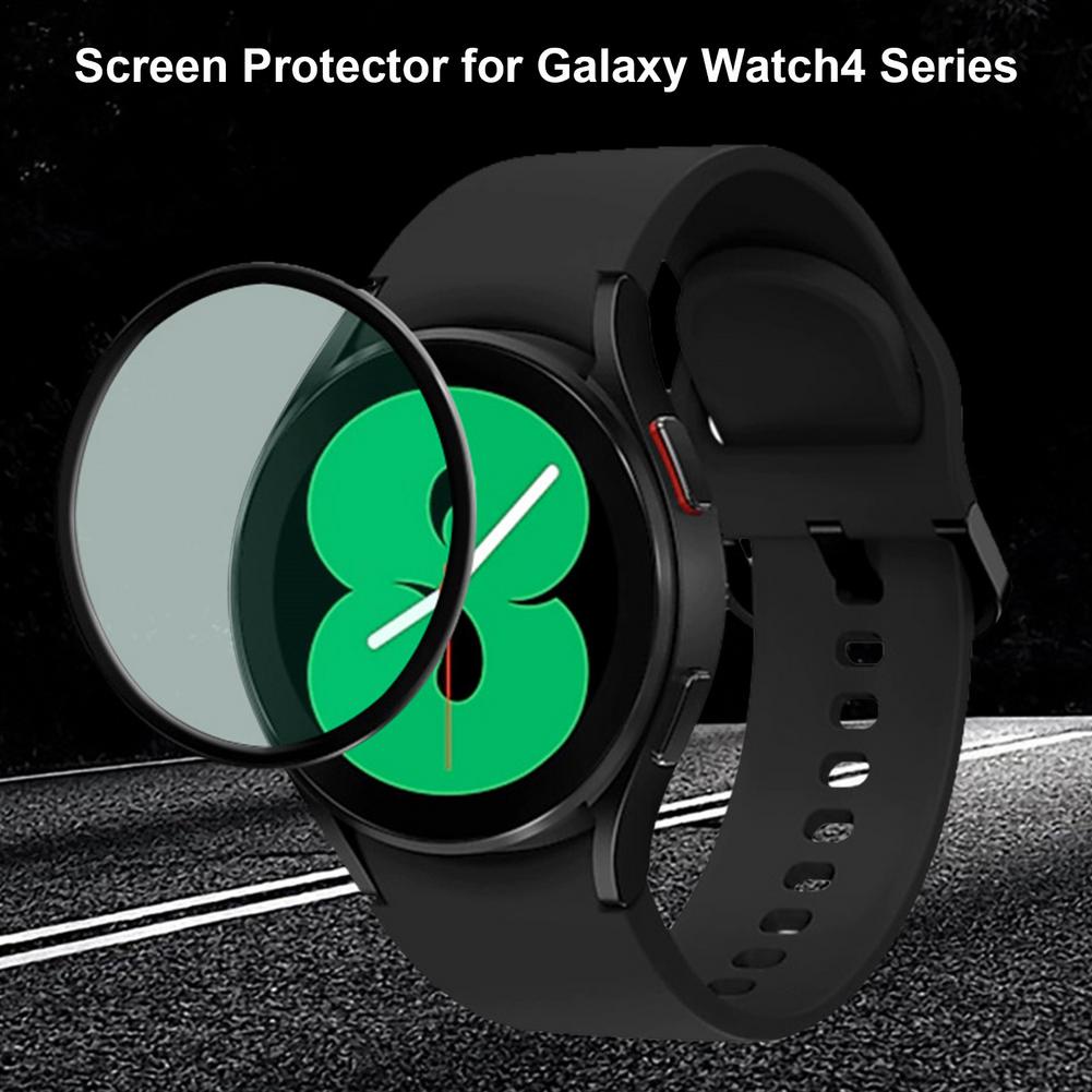 Kính Cường Lực Cong 3D Bảo Vệ Màn Hình Đồng Hồ Thông Minh Samsung Galaxy Watch 4 40mm 44mm HD