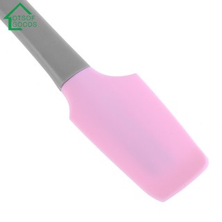 LOTSOFGOODS Silicone Spatula Butter Cake Cream Scraper Blade Batter Brush Baking