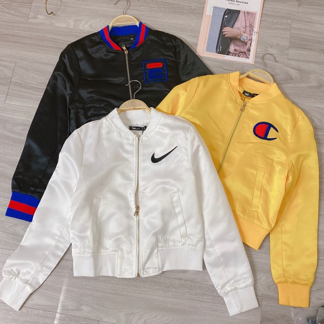 Xả hàng - Áo khoác thu đông bomber 2 lớp hàng QC - NhiNhiShop