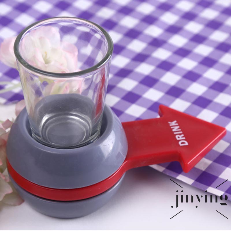 GETNOIVAS Đồ chơi bàn xoay uống rượu siêu thú vị bằng thủy tinh dành cho các bé