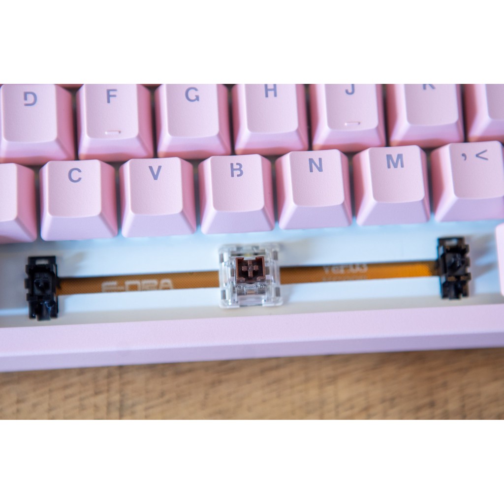 Bàn Phím Cơ Gaming Cao Cấp EK387 PINK- Bảo hành 2 năm