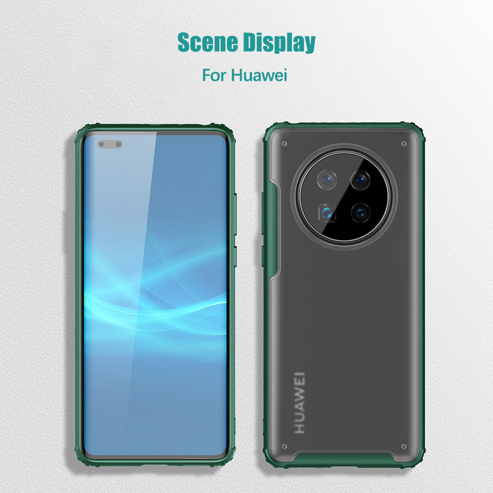 NECCXT Ốp lưng Chống sốc Huawei Mate 30 40 Pro Plus Nova 7i Ốp Điện Thoại Cứng Siêu mỏng Trong suốt Mờ Chống va đập HJ