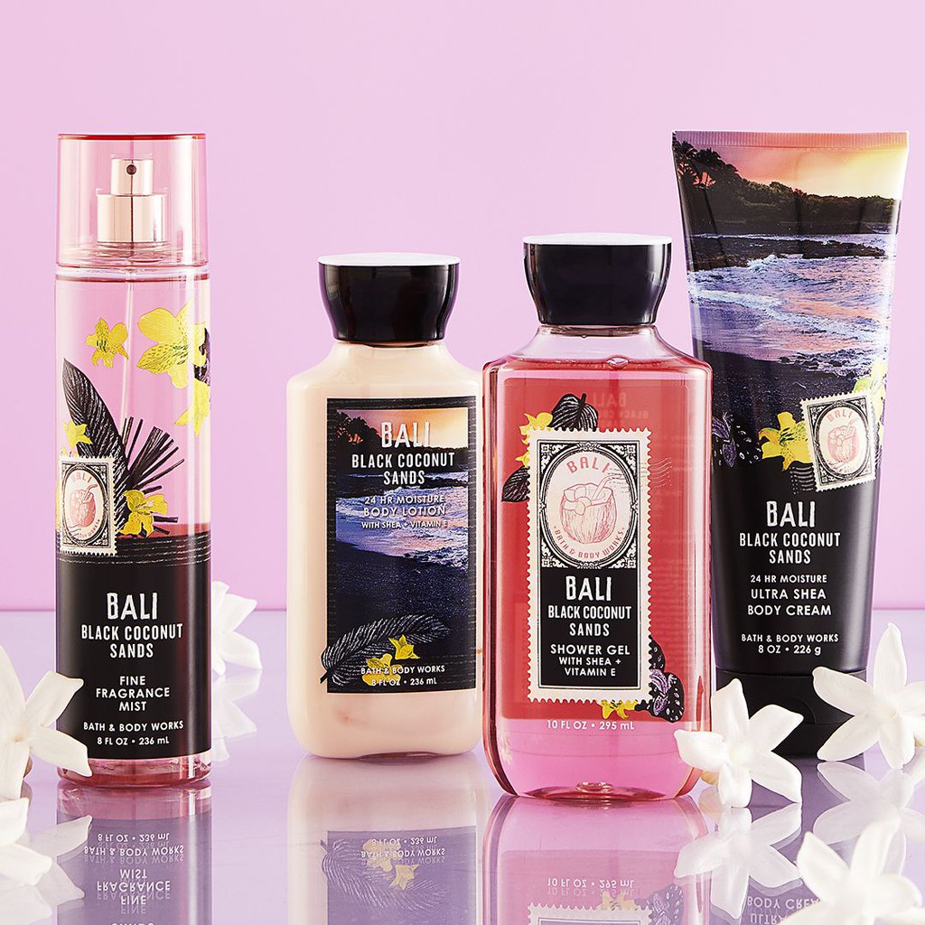 PERFUME Xịt thơm toàn thân Bath & Body Works - Bali Black Coconut Sands 236ml