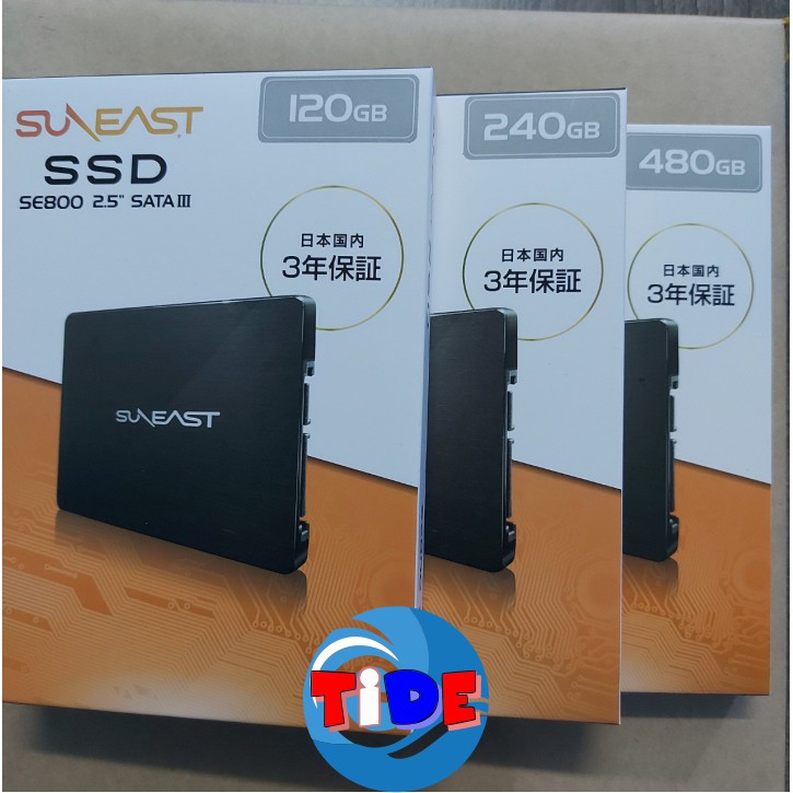 Ổ cứng SSD 2.5” SunEast 480GB/240GB/120GB nội địa Nhật Bản – CHÍNH HÃNG – Bảo hành 3 năm – Tặng cáp dữ liệu Sata 3.0