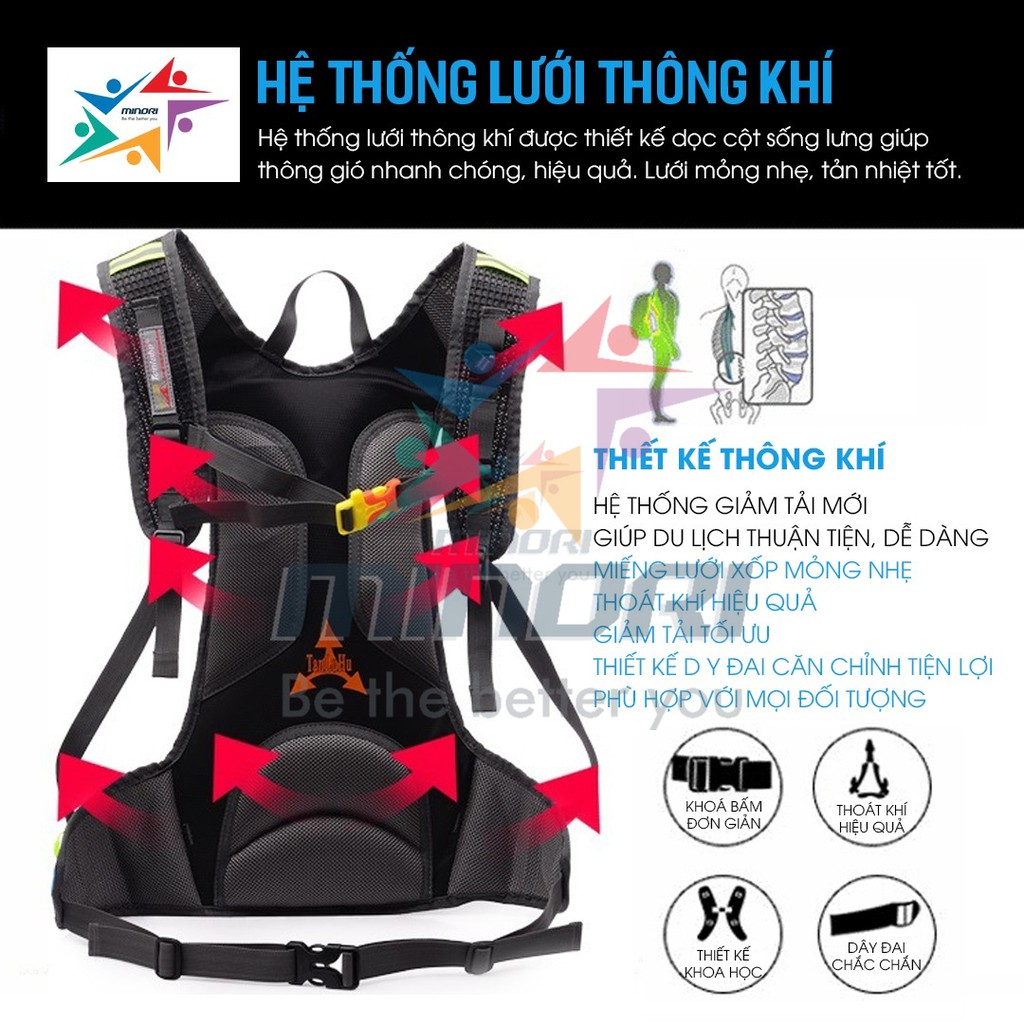 Vest/ Balo Nước Chạy Bộ Thể Thao Tanluhu 12L -  TLH643