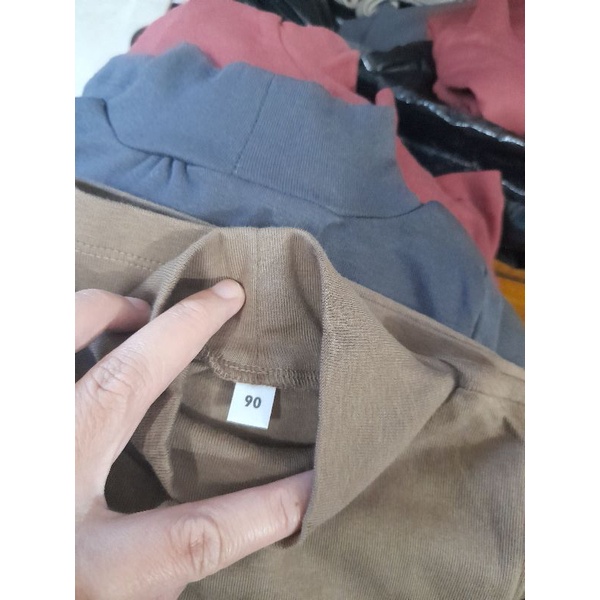 Áo muji cổ 5 phần ấm, co giãn tốt