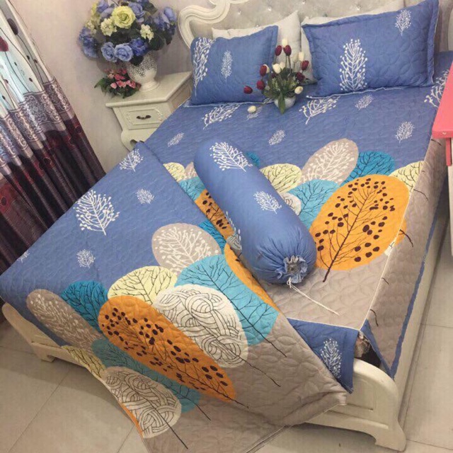 Set vỏ chăn ga trần bông