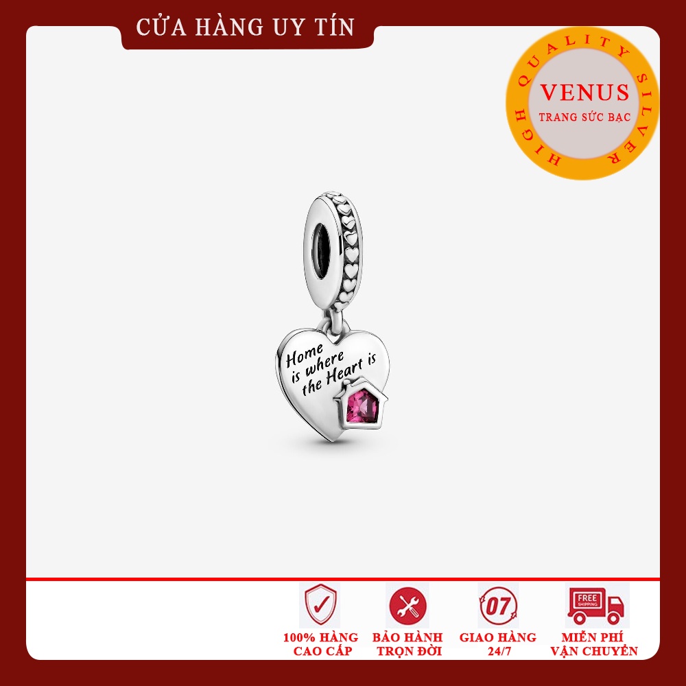 Hạt charm tim ngôi nhà- Mã sản phẩm VENUSNHA