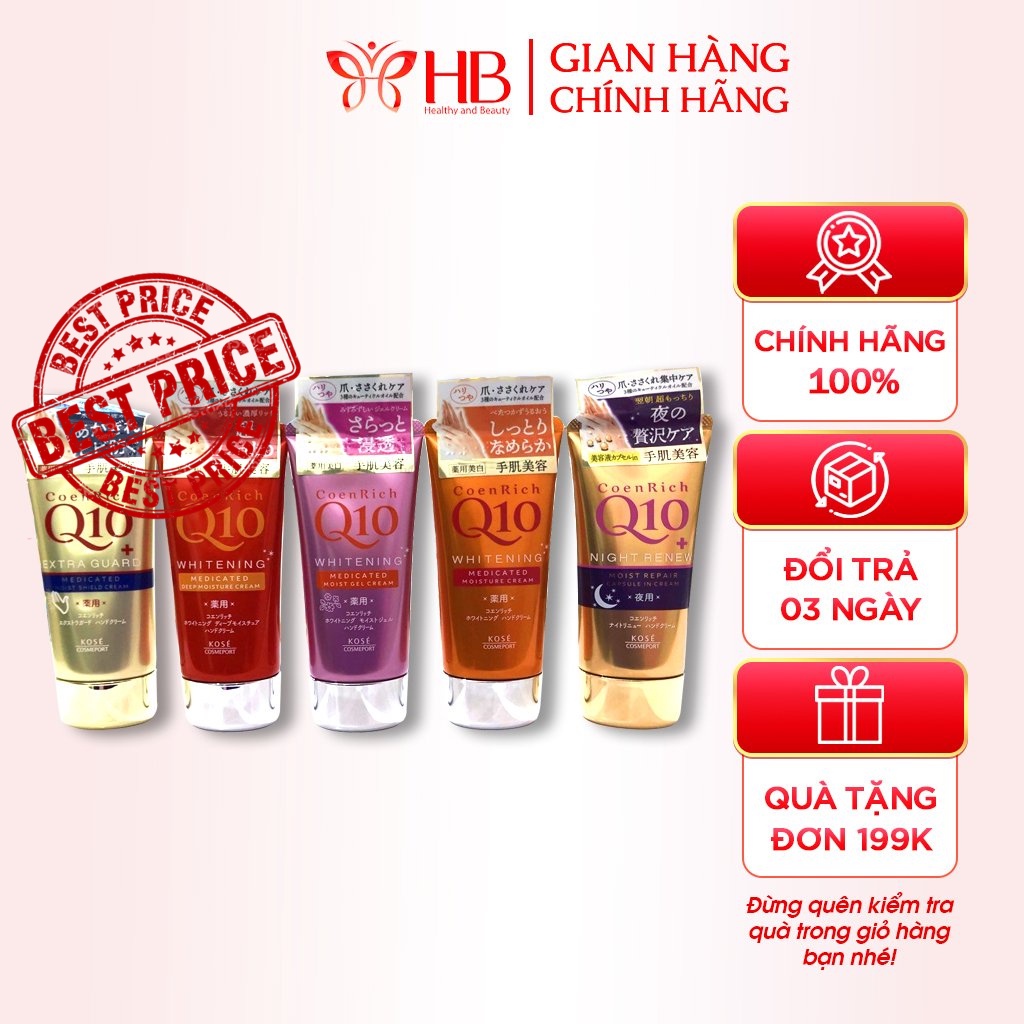 Kem dưỡng da tay Kose Coen Rich Q10 Nhật Bản - Mỹ Phẩm H&B