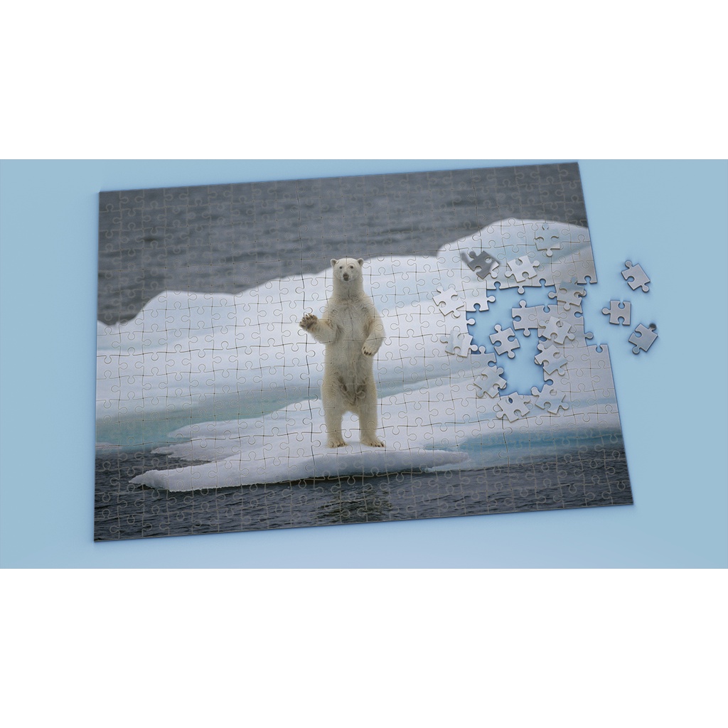 Tranh ghép hình POLAR BEAR - Mẫu 13 - Nhận in theo yêu cầu