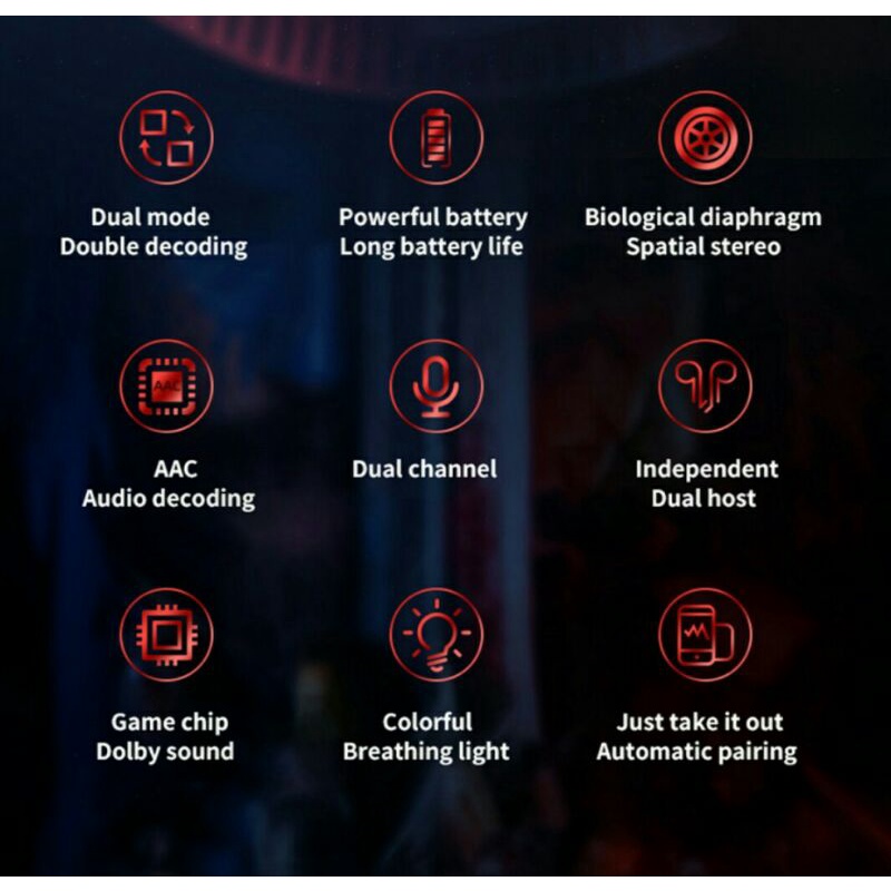 ✅Tai nghe Bluetooth không dây M28 TWS-Snow Light / Tai nghe chơi game giảm tiếng ồn