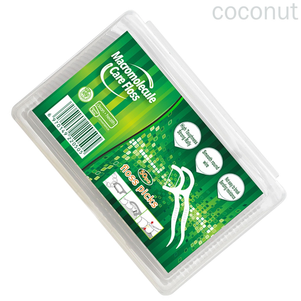 Bộ 50 Cuộn Chỉ Nha Khoa Bằng Nhựa Cấp Thực Phẩm Chăm Sóc Sức Khỏe Răng Miệng