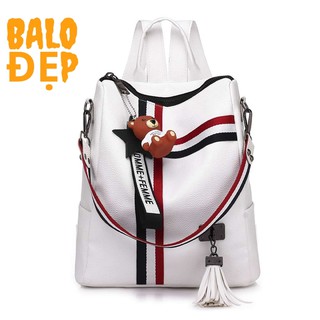 Balo nữ thời trang khóa gấu loại to bl3
