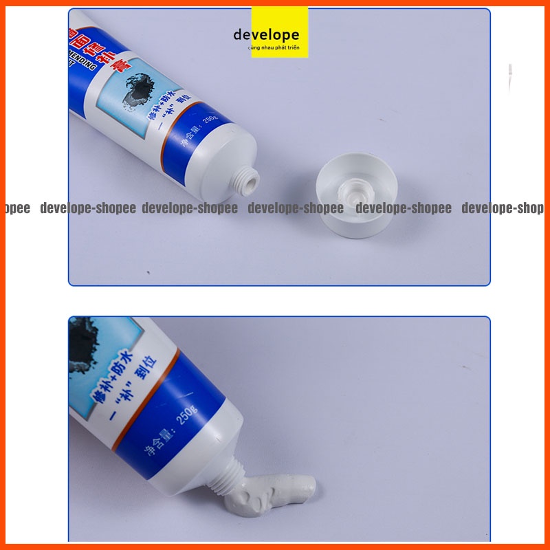 Tuýp Keo / Lọ Keo Vá Tường Tặng Kèm Dụng Cụ Trám DEVELOPE - Keo Trám Tường Trắng