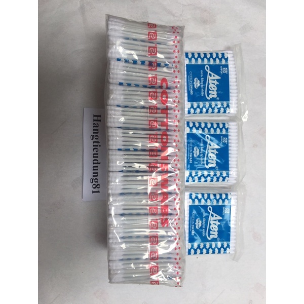 ƯU đãi 12 Gói Tăm Bông Aten - Tăm bông ngoáy tai 90 que/gói #1080que/12gói