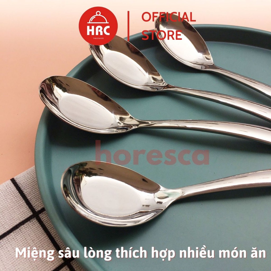 Thìa inox 304, muỗng ăn cơm inox cao cấp V52 V53